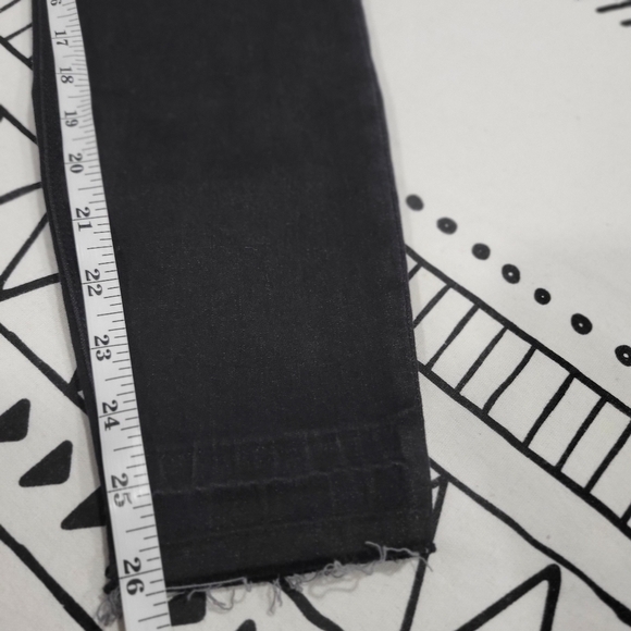 Spanx Women's Vintage Distressed Ankle Skinny Jeans Black Size M - Picture 11 of 13